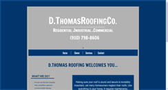 Desktop Screenshot of dthomasroofing.com