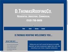 Tablet Screenshot of dthomasroofing.com